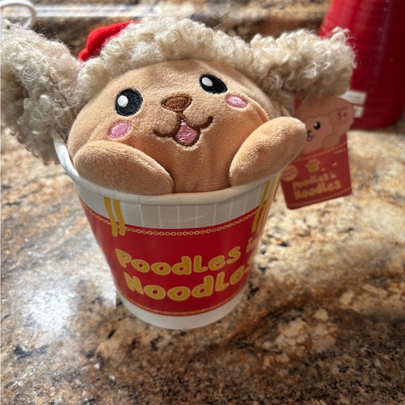 Other - Poodles In Noodles Plush Stuffed Animal Toy Brown 7" Brand New Novelty Toys